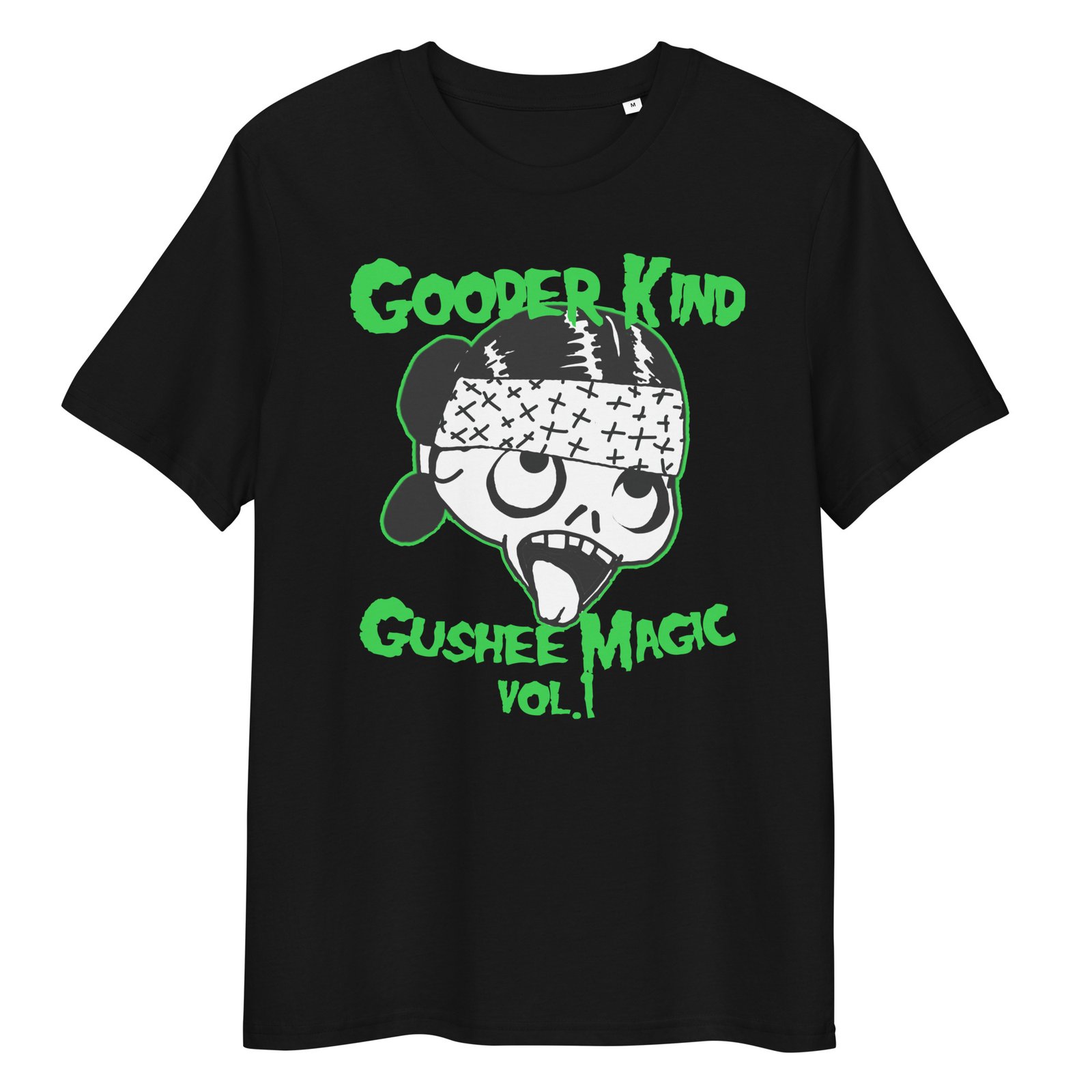 GOODE RKIND – GUSHEE MUSIC GREEN BORDER organic cotton t-shirt